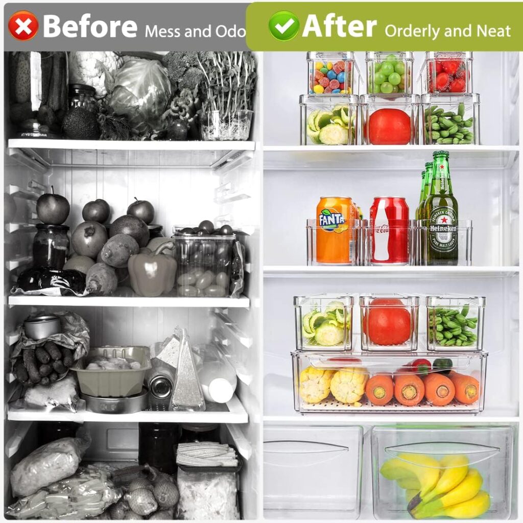 Refrigerator Pantry Organizer Bins - Kitchen Storage Review 2024